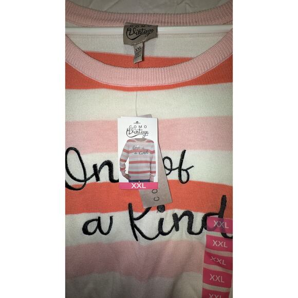 Como Vintage "One of a Kind" Size XXL Pullover Sweater *NEW- With Original Tags - Picture 5 of 10